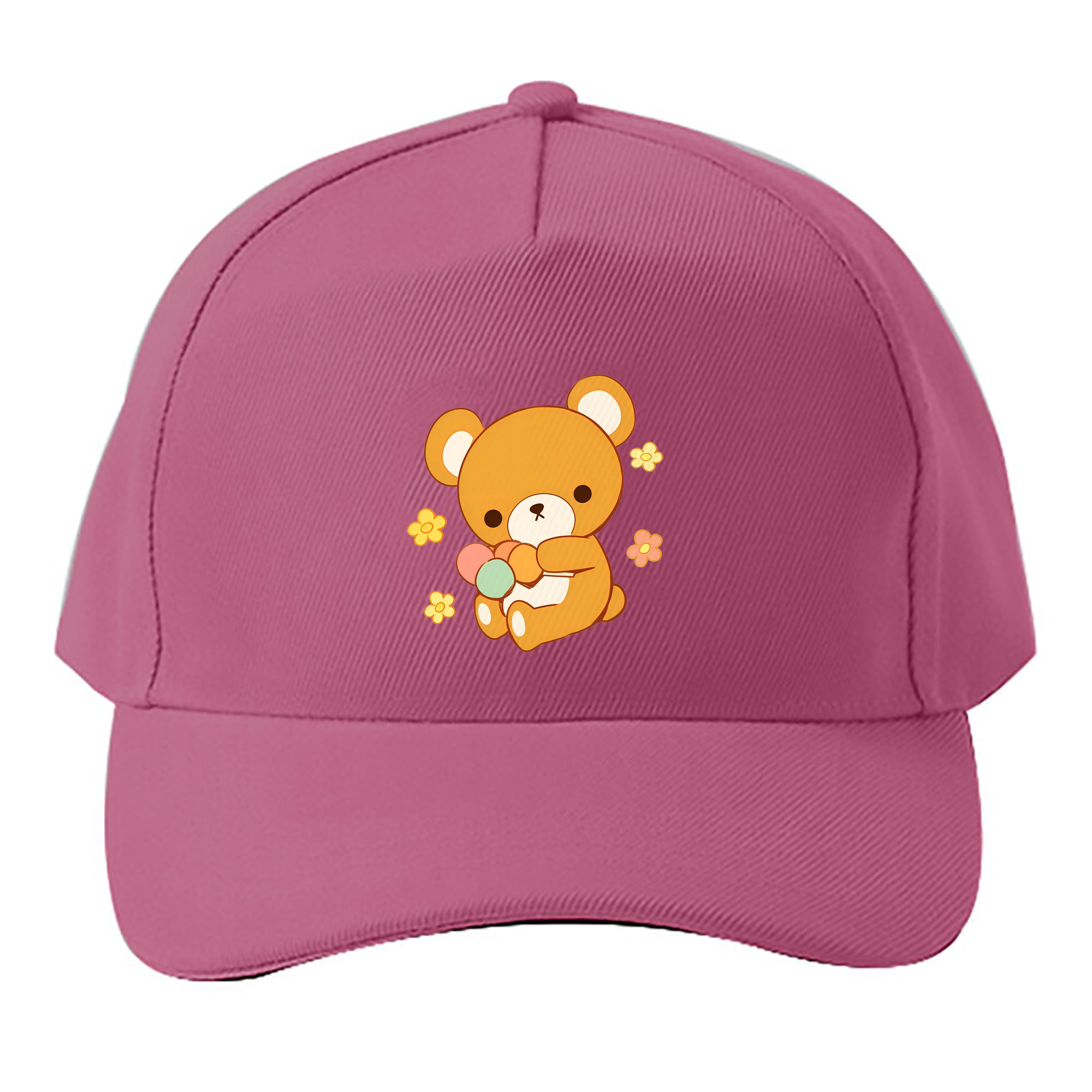 （画像用） リラックマ リラックマ キイロイトリ Rilakkuma Korilakkuma Kiiroitori ベースボールキャップ 綿100％ 男女兼用 帽子 スポーツ